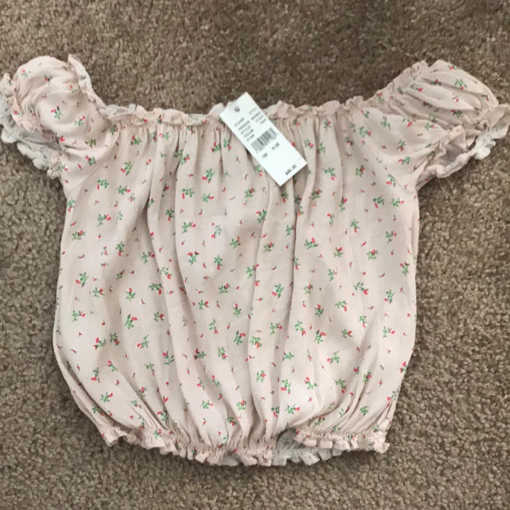 Off the shoulder crop top
